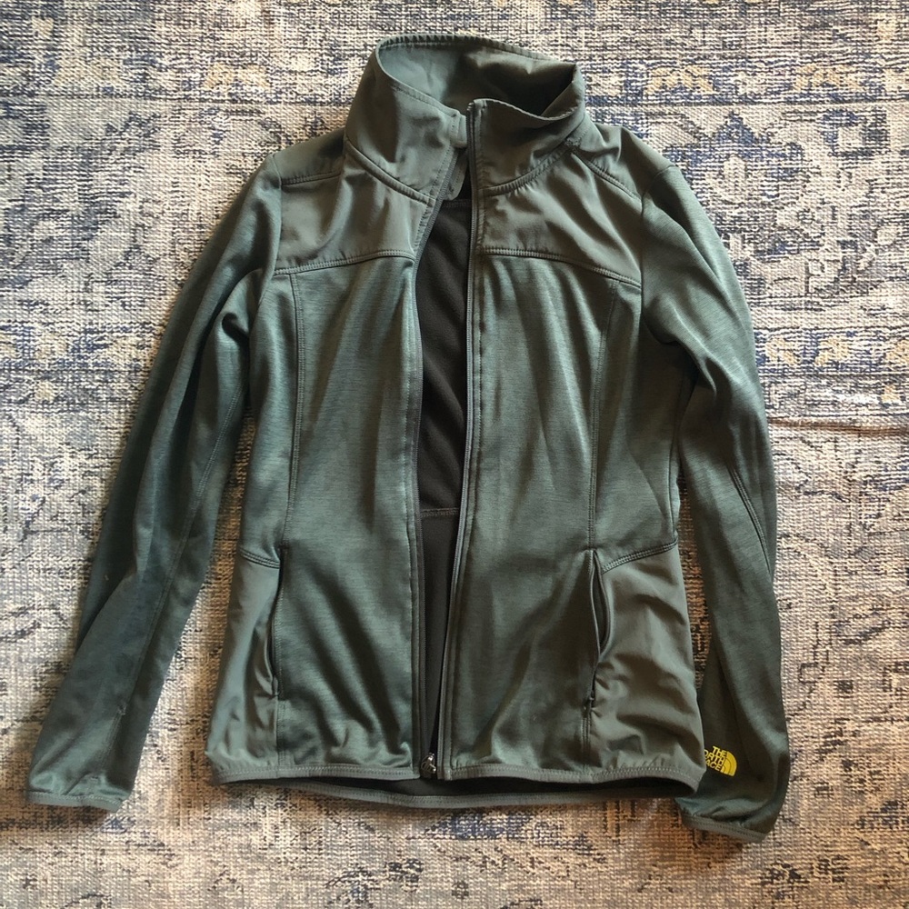 North Face Zip Up - Green